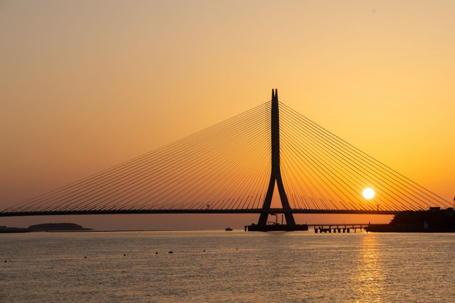 淡水漁人碼頭及淡江大橋